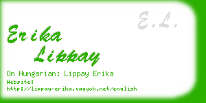erika lippay business card